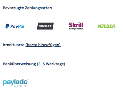 Merkur Slots Einzahlungsmethode