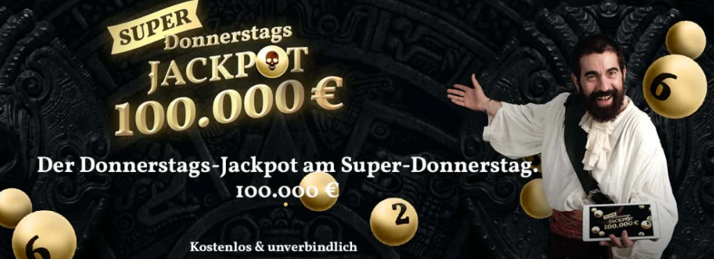 JackpotPiraten Super Donnerstags Jackpot