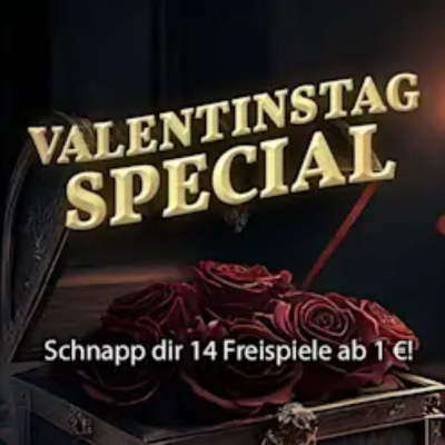 14 Freispiele für 1€
