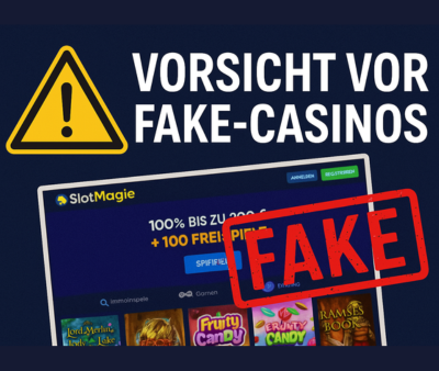 Vorsicht vor Fake-Casinos: Immer mehr illegale Nachbauten bekannter Anbieter wie SlotMagie im Netz unterwegs