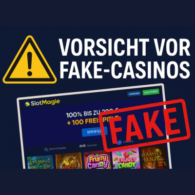 Vorsicht vor Fake-Casinos: Immer mehr illegale Nachbauten bekannter Anbieter wie SlotMagie im Netz unterwegs