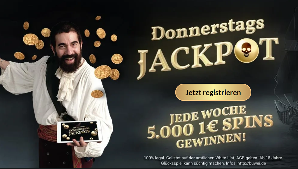 JackpotPiraten Donnerstags Jackpot