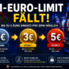 1-Euro-Limit fällt: Bis zu 5 Euro Einsatz bei deutschen Online-Spielhallen möglich