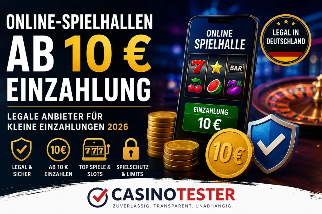 Online-Spielhallen ab 10 Euro Einzahlung 2026