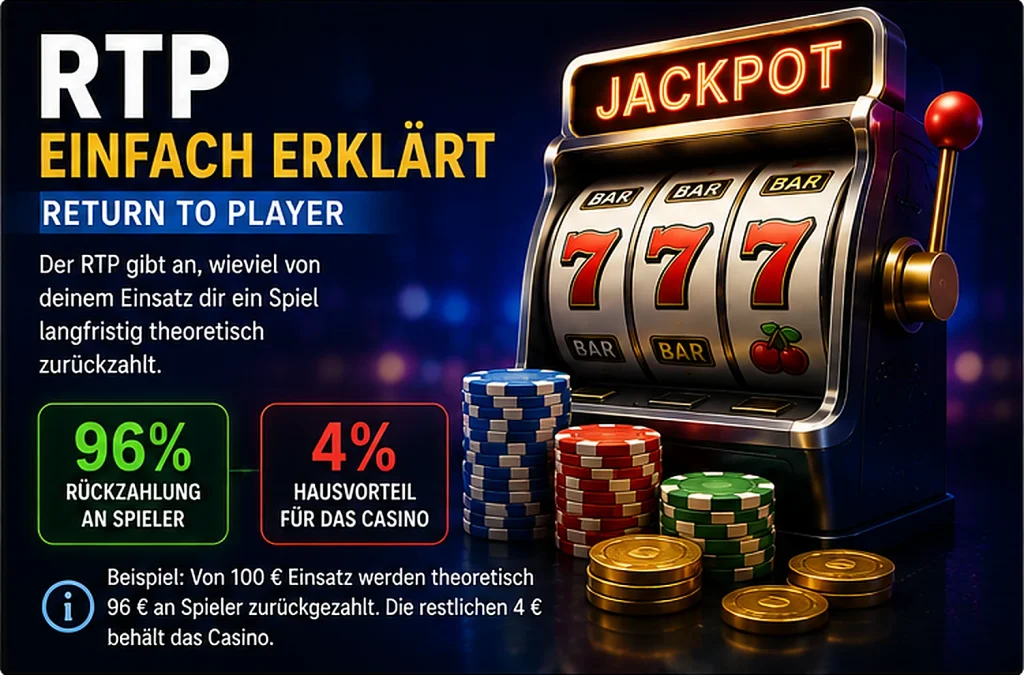 RTP Erklärung bei Spielautomaten – 96 Prozent Return to Player