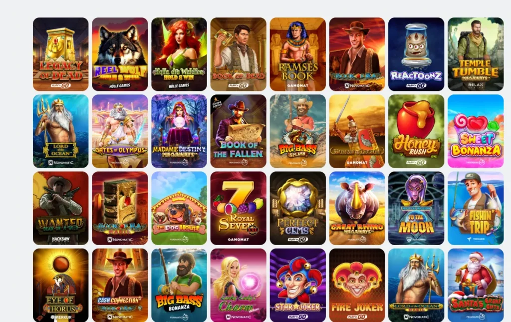 Provider / Spieleübersicht bei Casumo