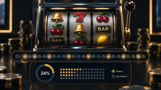 Illustration zur Hit Frequency bei Spielautomaten mit unterschiedlich häufigen Slot-Treffern