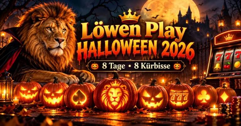 Löwen Play Halloween 2026 – 8 Tage, 8 Kürbisse, Halloween-Kalender mit Löwe und Kürbissen